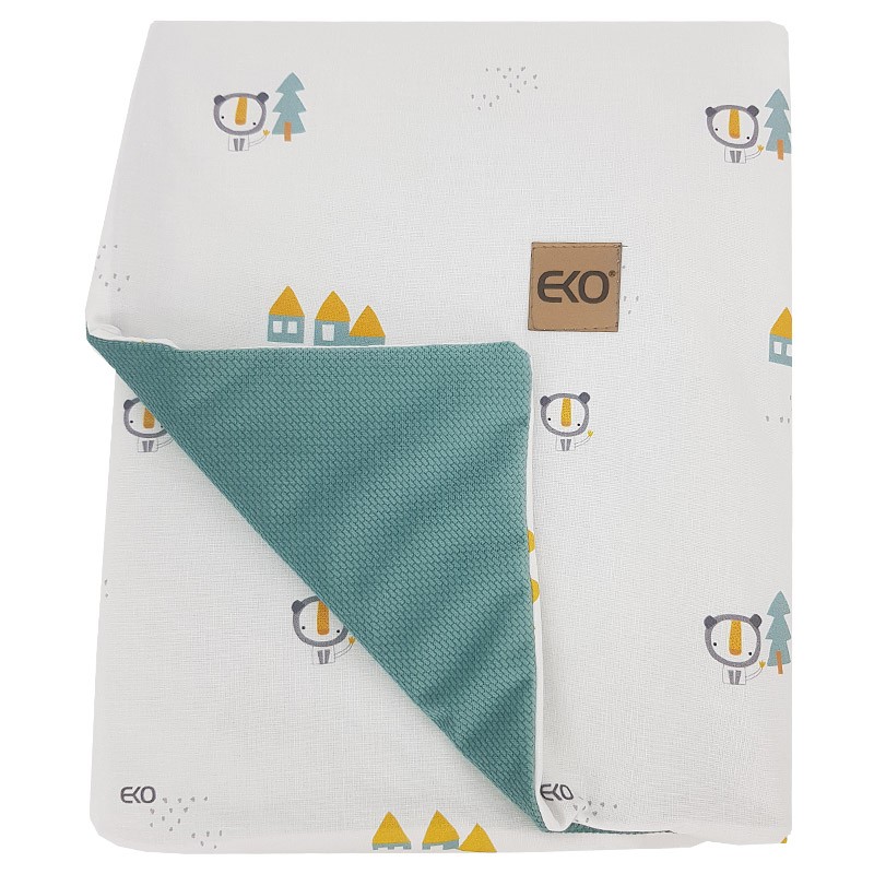 Blanket and play mat with VELVET fabric lining HOUSES Blanket and play mat with VELVET fabric lining HOUSES