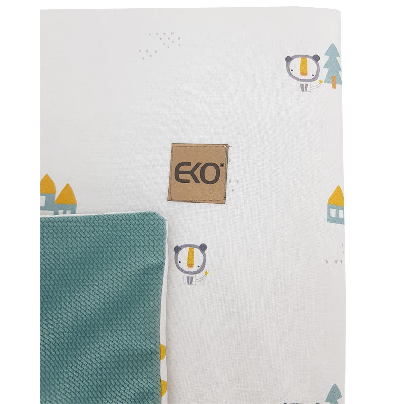 Blanket and play mat with VELVET fabric lining HOUSES Blanket and play mat with VELVET fabric lining HOUSES