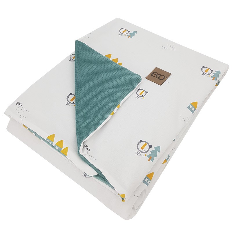 Blanket and play mat with VELVET fabric lining HOUSES Blanket and play mat with VELVET fabric lining HOUSES