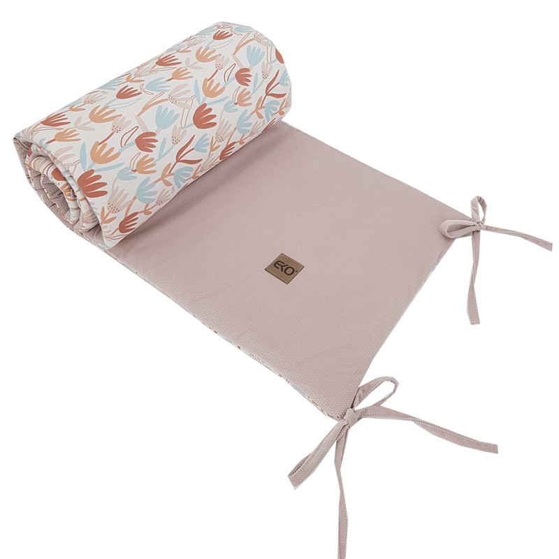 Защитник для кроватки 180 cm BEIGE FLOWERS