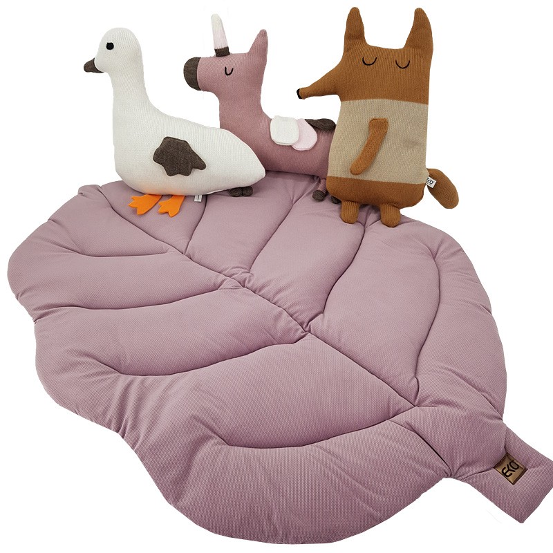 Blanket and play mat with VELVET fabric lining LILAC Blanket and play mat with VELVET fabric lining LILAC
