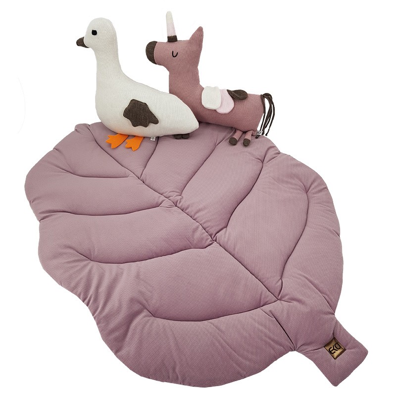 Blanket and play mat with VELVET fabric lining LILAC Blanket and play mat with VELVET fabric lining LILAC