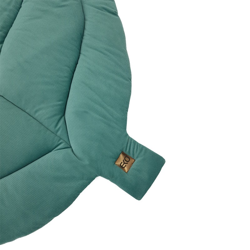 Blanket and play mat with VELVET fabric lining SAGE Blanket and play mat with VELVET fabric lining SAGE