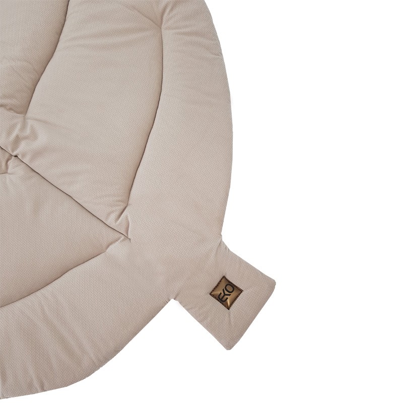 Blanket and play mat with VELVET fabric lining SAND Blanket and play mat with VELVET fabric lining SAND