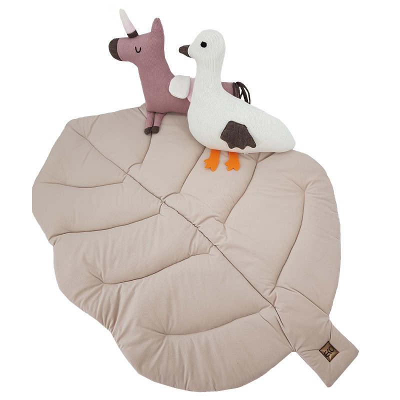 Blanket and play mat with VELVET fabric lining SAND Blanket and play mat with VELVET fabric lining SAND