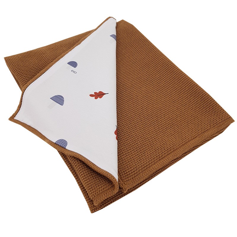 Blanket and play mat CARAMEL/MUSHROOMS Blanket and play mat CARAMEL/MUSHROOMS