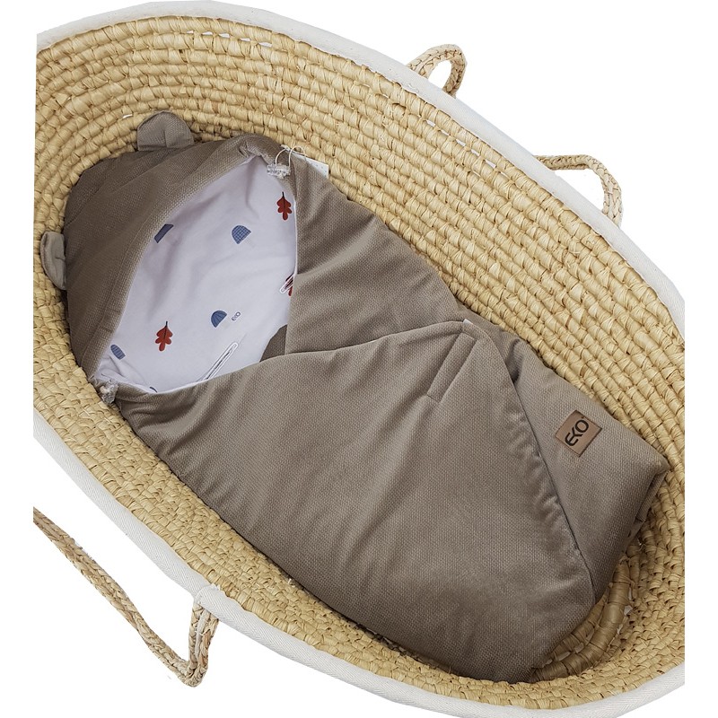 Baby Car Seat Sleeping Bag VELVET 3 and 5-point belts MUSHROOMS