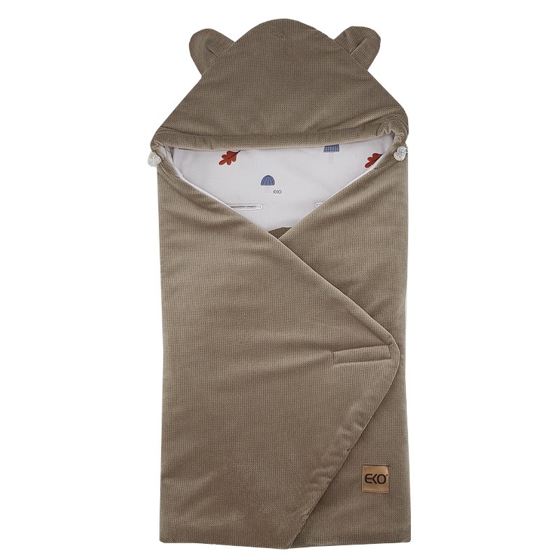 Schlafsack für den Kindersitz VELVET 3- und 5-Punkt-Gurte MUSHROOMS