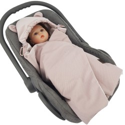 Baby Car Seat Sleeping Bag VELVET 3 and 5-point belts