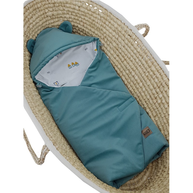 Schlafsack für den Kindersitz VELVET 3- und 5-Punkt-Gurte HOUSES Schlafsack für den Kindersitz VELVET 3- und 5-Punkt-Gurte HOUSES