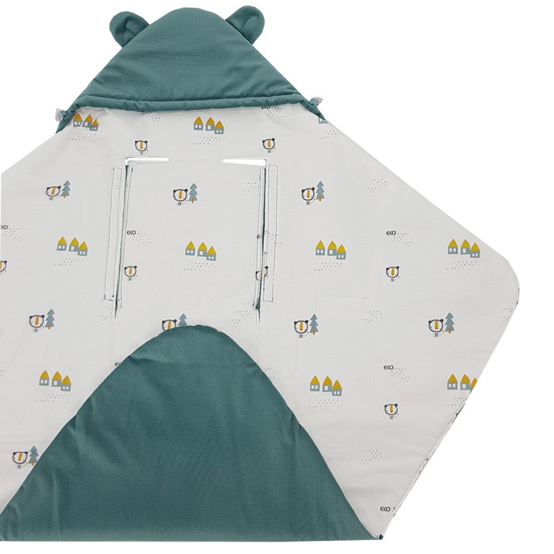 Schlafsack für den Kindersitz VELVET 3- und 5-Punkt-Gurte HOUSES Schlafsack für den Kindersitz VELVET 3- und 5-Punkt-Gurte HOUSES