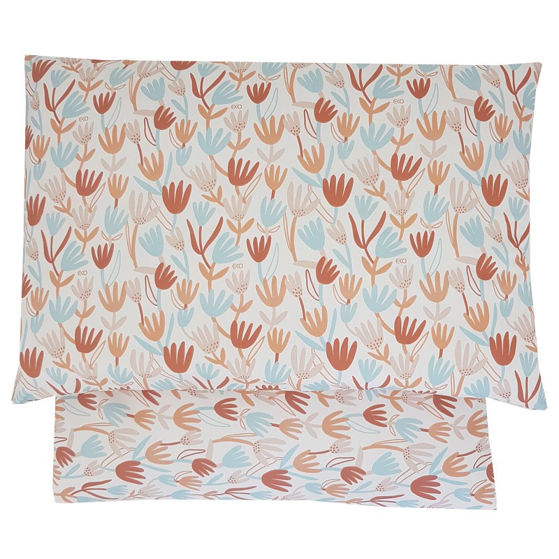 Set fürs Bettchen aus bedruckter Baumwolle 140x100 cm BEIGE FLOWERS Set fürs Bettchen aus bedruckter Baumwolle 140x100 cm BEIGE FLOWERS