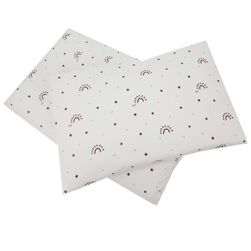 Printed cotton cot bedding set 140x100 cm RAINBOWS Printed cotton cot bedding set 140x100 cm RAINBOWS