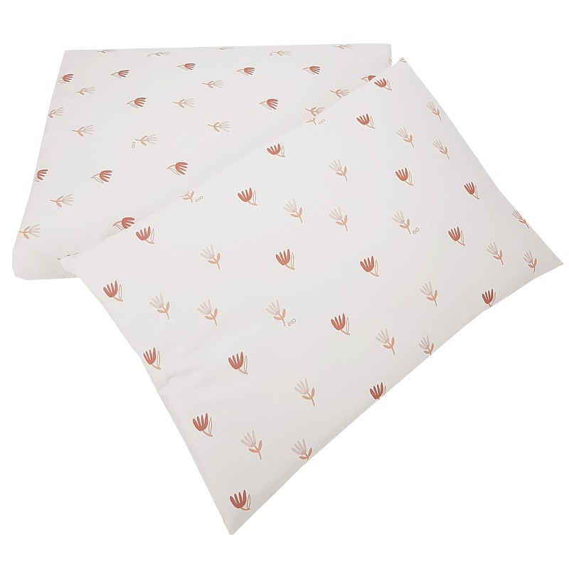 Printed cotton cot bedding set 135x100 cm BEIGE MEADOW Printed cotton cot bedding set 135x100 cm BEIGE MEADOW