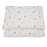 Printed cotton cot bedding set 135x100 cm BEIGE MEADOW