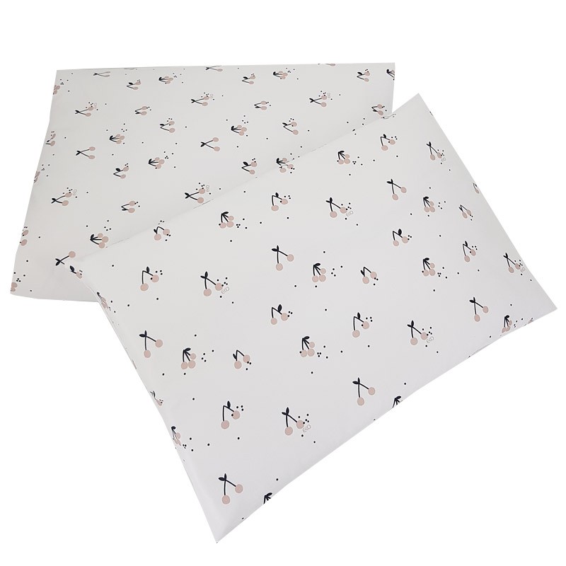 Printed cotton cot bedding set 135x100 cm CHERRIES Printed cotton cot bedding set 135x100 cm CHERRIES