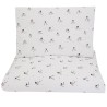 Printed cotton cot bedding set 135x100 cm CHERRIES