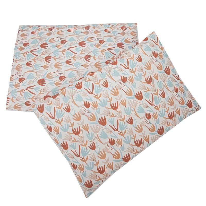 Set fürs Bettchen aus bedruckter Baumwolle 135x100 cm BEIGE FLOWERS