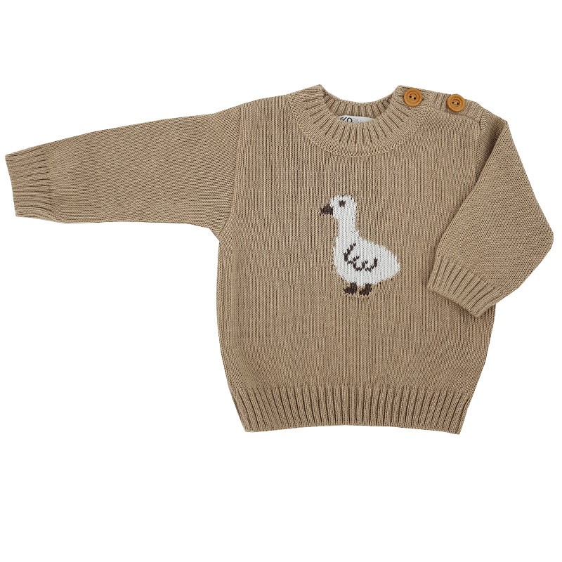 Džemper GOOSE/BEIGE Džemper GOOSE/BEIGE