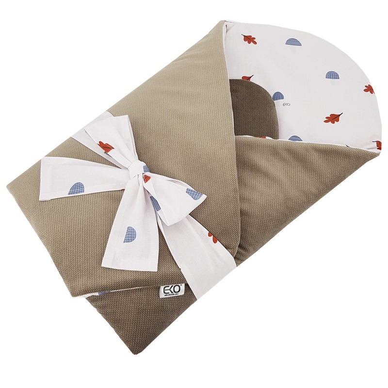 VELVET Cotton Swaddle Blanket MUSHROOMS VELVET Cotton Swaddle Blanket MUSHROOMS