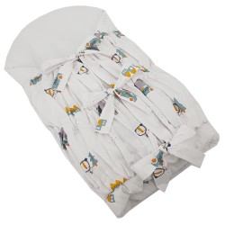 Printed Cotton Swaddle Blanket with Coconut CARS