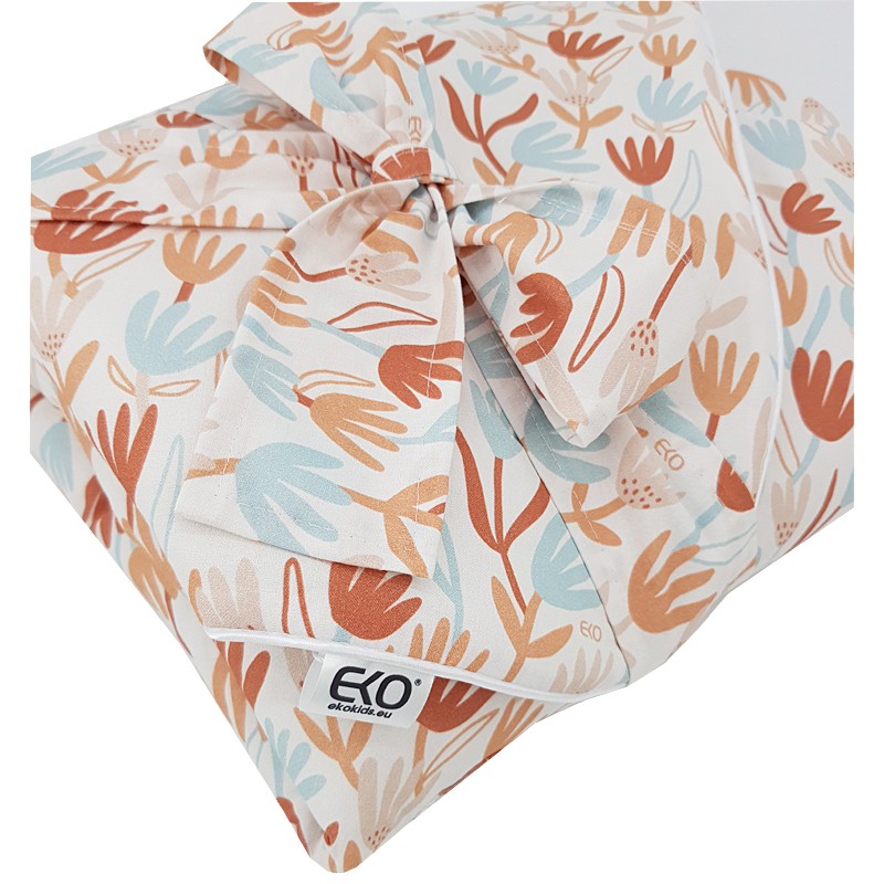 Printani Pamučni Baby Wrap sa kokosovim umetkom BEIGE FLOWERS