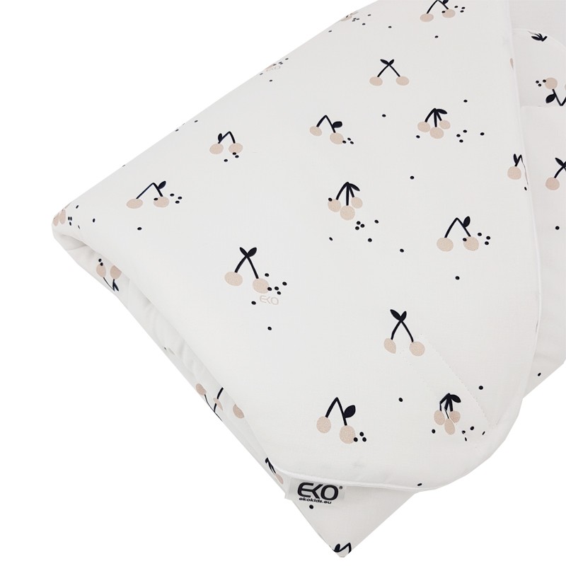 Rożek bawełniany drukowany WISIENKI