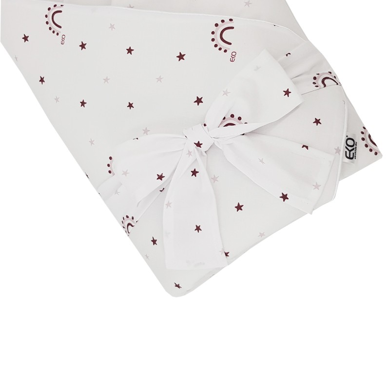 Printed Cotton Swaddle Blanket with Coconut RAINBOWS Printed Cotton Swaddle Blanket with Coconut RAINBOWS