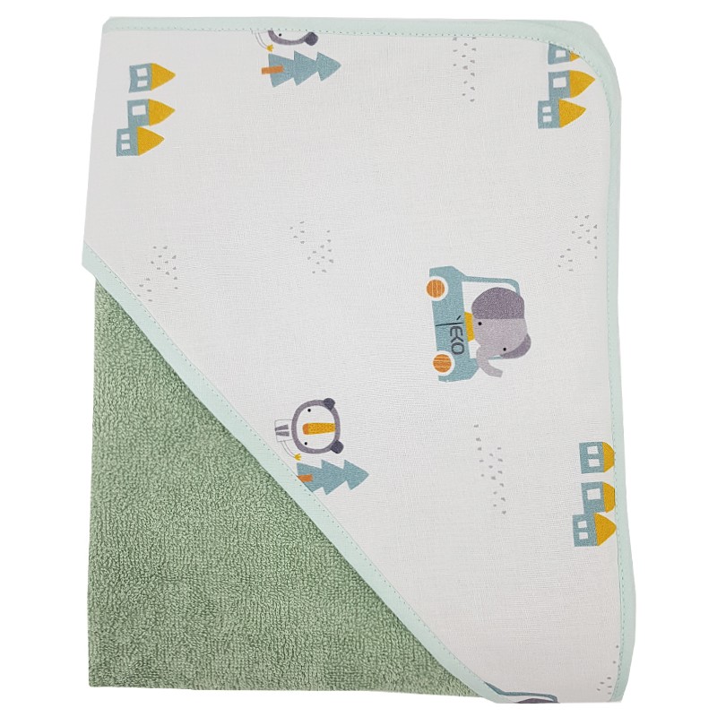 Badetuch Frottee CARS/MINT Badetuch Frottee CARS/MINT