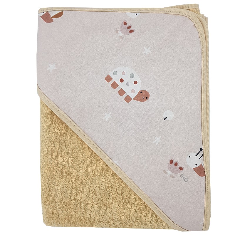 Zīdaiņu dvielītis vannošanai BEES/BEIGE