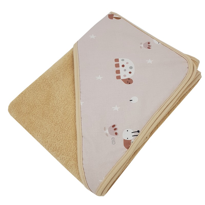 Hooded Towel BEES/BEIGE