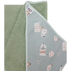 Badetuch Frottee DOGS/MINT