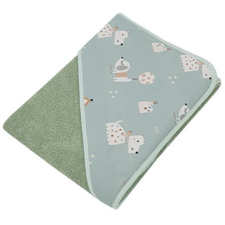 Badetuch Frottee DOGS/MINT