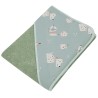 Hooded Towel DOGS/MINT