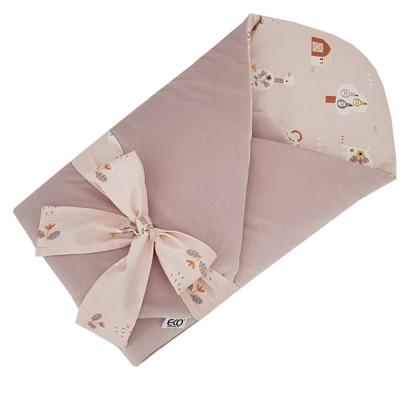 VELVET Cotton Swaddle Blanket MY FARM VELVET Cotton Swaddle Blanket MY FARM