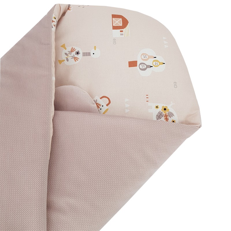 VELVET Cotton Swaddle Blanket MY FARM VELVET Cotton Swaddle Blanket MY FARM