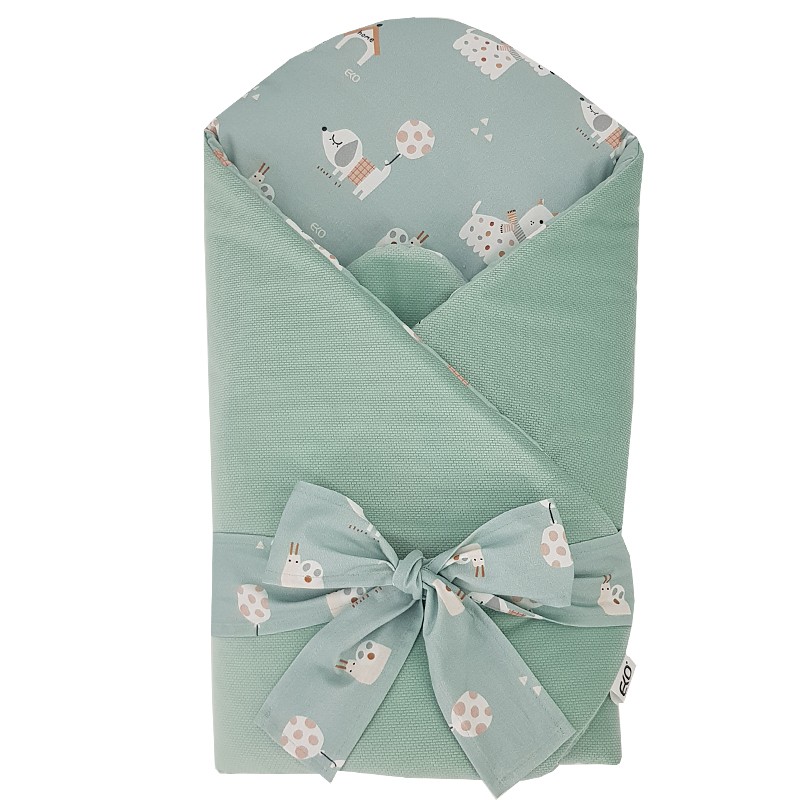 VELVET Cotton Swaddle Blanket DOGS