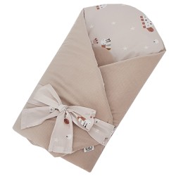 VELVET Cotton Swaddle Blanket BEES VELVET Cotton Swaddle Blanket BEES