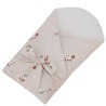 Printed Cotton Swaddle Blanket with Coconut BEES Printed Cotton Swaddle Blanket with Coconut BEES