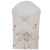 Printed Cotton Swaddle Blanket with Coconut BEES Printed Cotton Swaddle Blanket with Coconut BEES