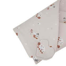 Double-sided printed Cotton Swaddle Blanket BEES Double-sided printed Cotton Swaddle Blanket BEES