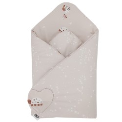Double-sided printed Cotton Swaddle Blanket BEES Double-sided printed Cotton Swaddle Blanket BEES