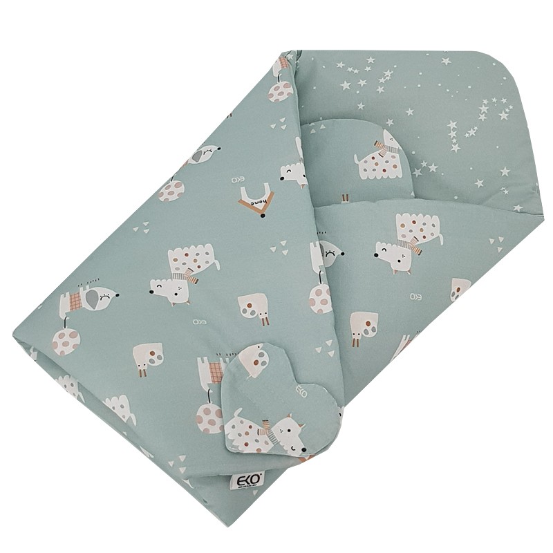 Double-sided printed Cotton Swaddle Blanket DOGS Double-sided printed Cotton Swaddle Blanket DOGS