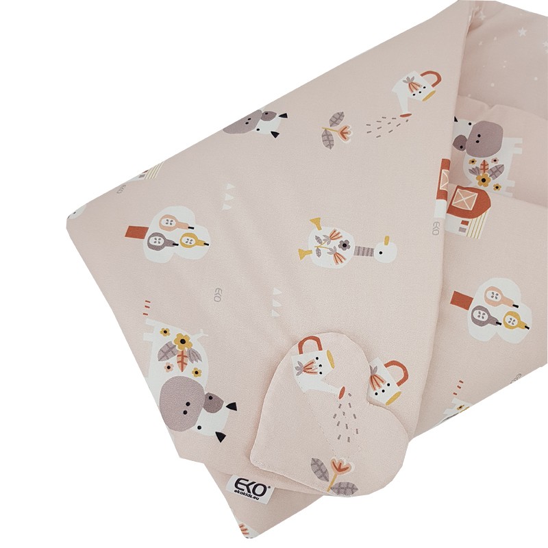 Double-sided printed Cotton Swaddle Blanket MY FARM Double-sided printed Cotton Swaddle Blanket MY FARM