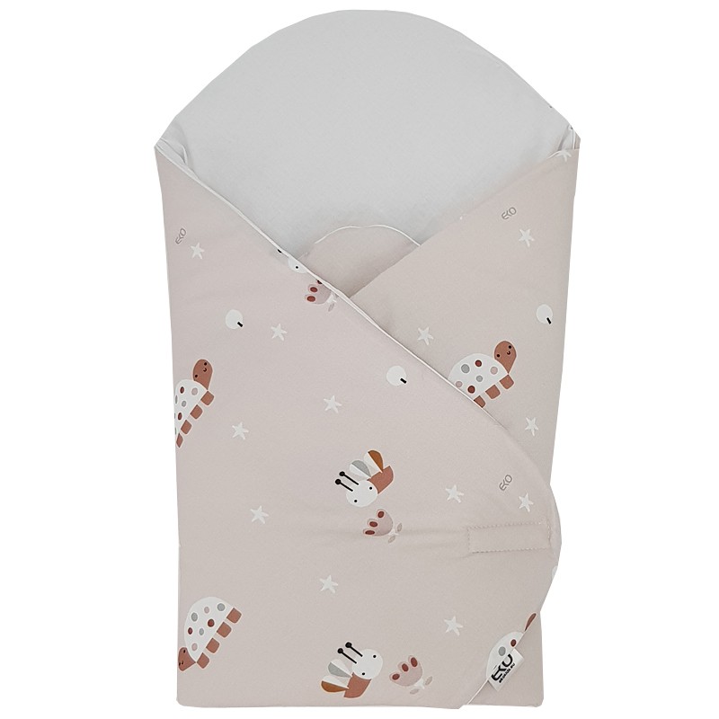 Printed Cotton Swaddle Blanket BEES