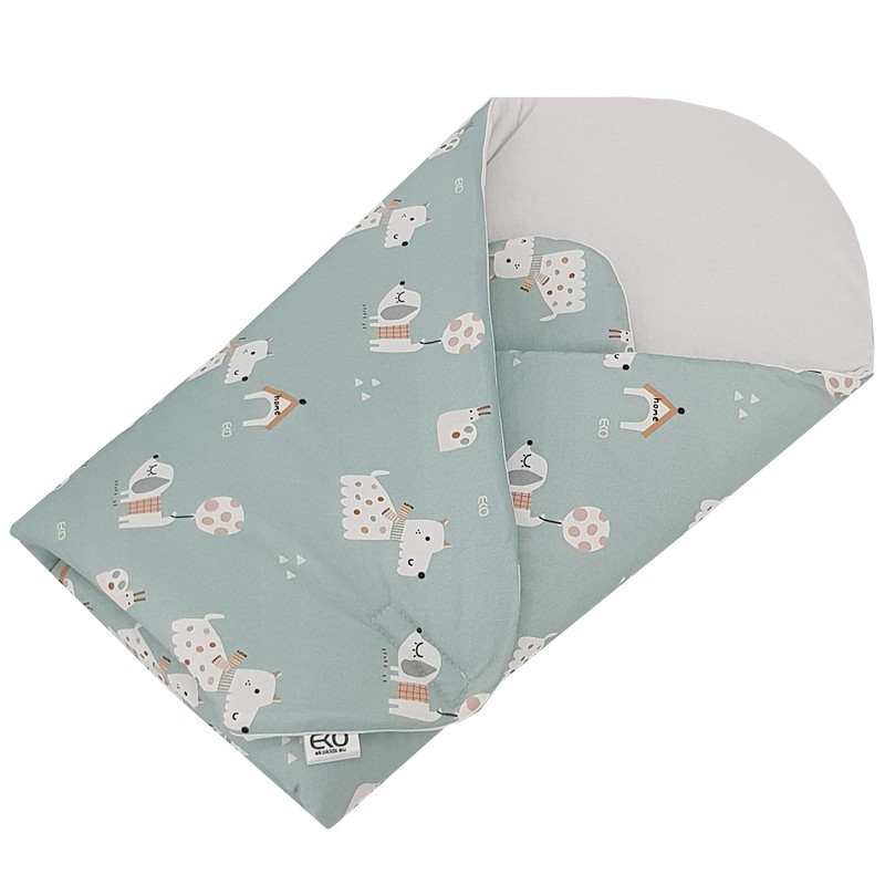 Printed Cotton Swaddle Blanket DOGS Printed Cotton Swaddle Blanket DOGS