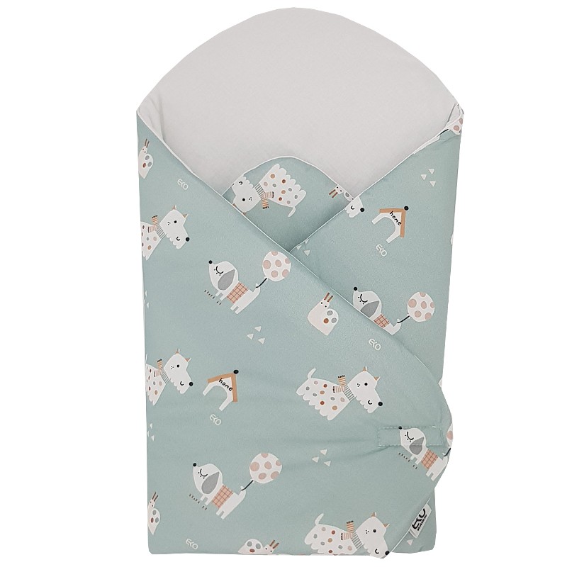Printed Cotton Swaddle Blanket DOGS Printed Cotton Swaddle Blanket DOGS