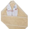 Хлопковый банный халат BEES/BEIGE Хлопковый банный халат BEES/BEIGE