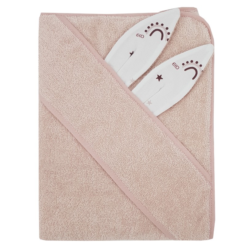 RAINBOWS/ROSE PINK cotton bath robe