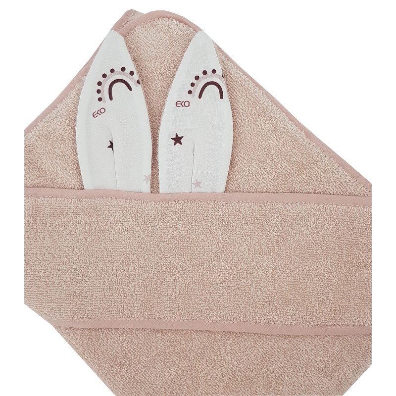 Bademantel aus Baumwolle RAINBOWS/ROSE PINK Bademantel aus Baumwolle RAINBOWS/ROSE PINK